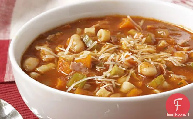 Veloce e abbondante Pasta Fagioli Zuppa