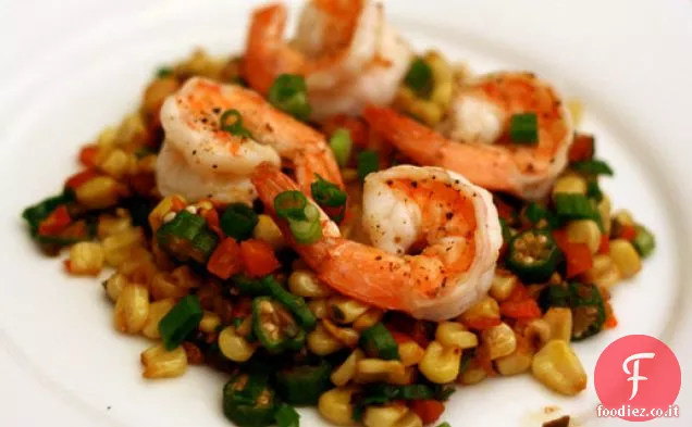 Cena stasera: Maque Choux con gamberetti