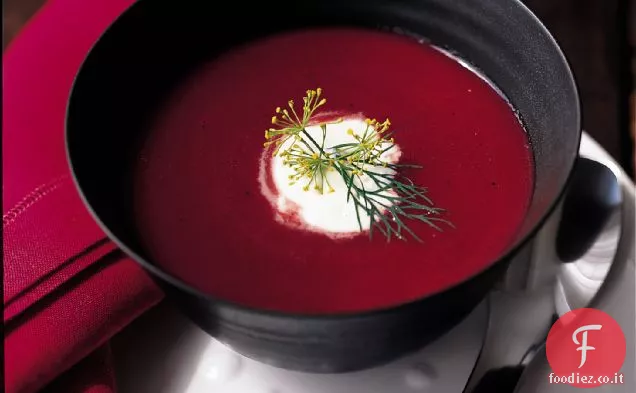 Zuppa di verdure a radice arrostita
