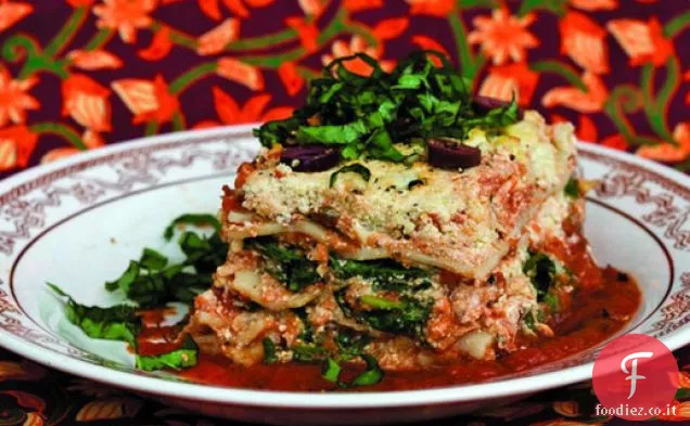 Cuocere il libro: Lasagne con Cavolfiore arrosto Ricotta e Spinaci