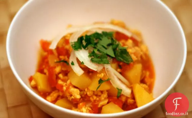 Cena stasera: Murgh Keema (pollo al curry macinato)