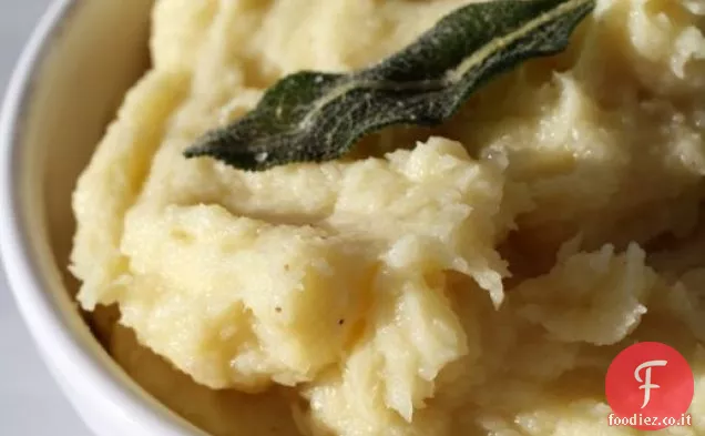 Francese in un lampo: Purea di pastinaca con Olio d'oliva e Salvia