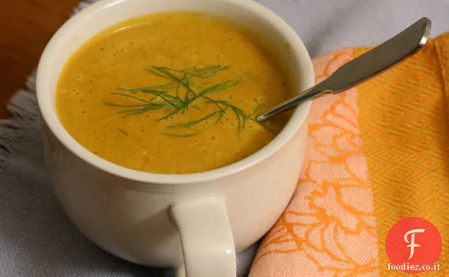 Mangia per otto dollari: zuppa di carote e finocchi arrosto