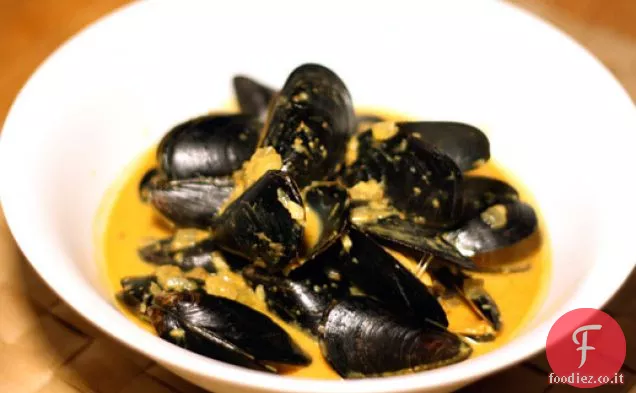 Cena stasera: Cozze in salsa di Goa (Thisri)