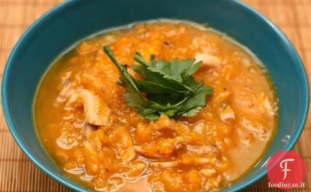 Cena stasera: pollo arrosto e zuppa di zucca