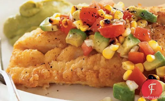 Pescado con Aguacate Enchipotlado (Pesce con Avocado Chipotle)