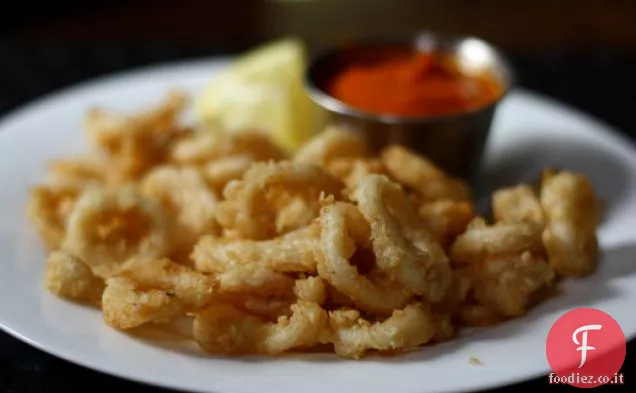 Cena stasera: Calamari fritti con salsa Marinara