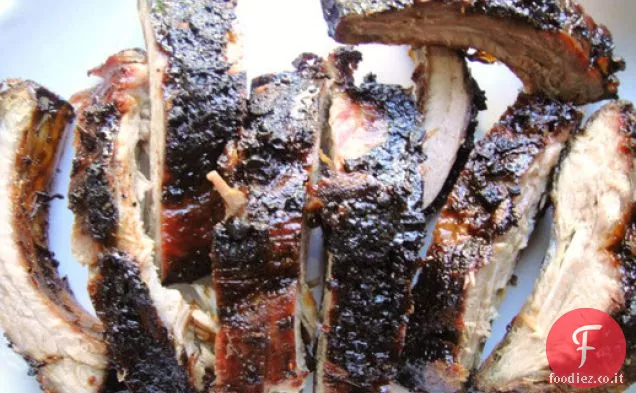 Schienali alla griglia con glassa di soia dolce