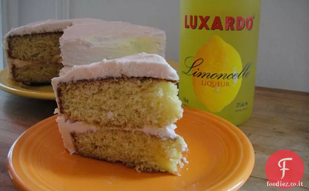 Cuocere il libro: Torta al limone con Glassa Campari