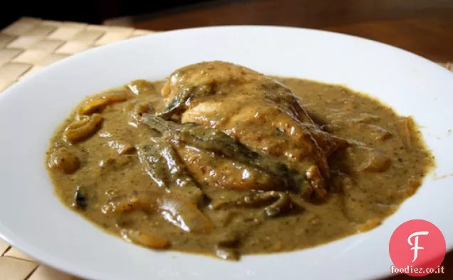 Cena stasera: Pollo con Peperoni arrostiti e Salsa Verde