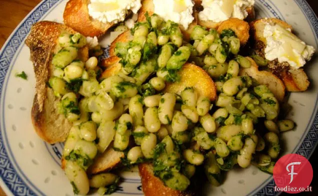 Cuocere il libro: Cannellini, Capperi, Limone e Crostini di acciughe