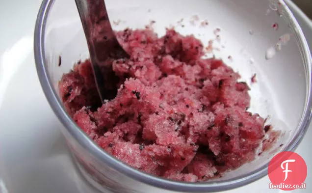 Cuocere il libro: Mirtillo Arancia Basilico Granita