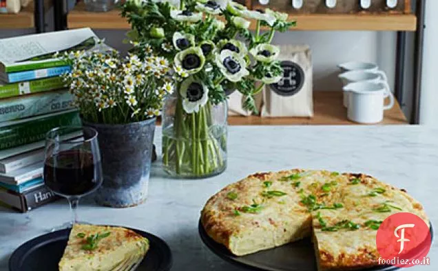 Frittata di Scalogno con Formaggio Manchego