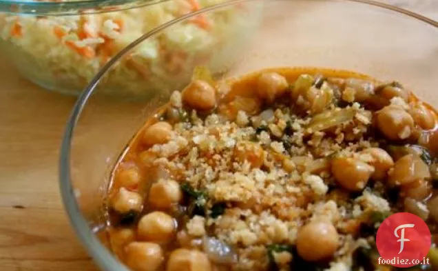 Mangia per otto dollari: zuppa di ceci con pangrattato tostato