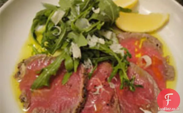 Cuocere il libro: Carpaccio di filetto di manzo con Timo