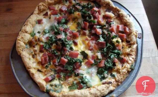 Grande pancetta affumicata, prosciutto di campagna e torta di crauti