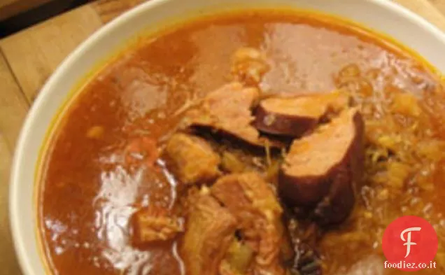 Cuocere il libro: Zuppa di crauti slovacca