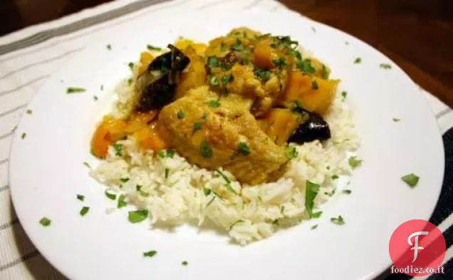 Cena stasera: Pollo marocchino con Kumquat e prugne secche
