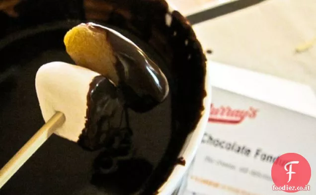 Semplice fonduta di cioccolato