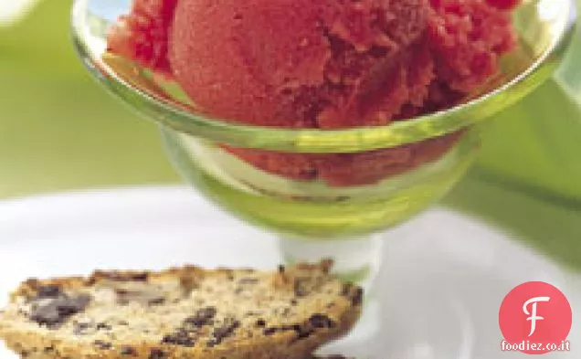 Sorbetto di fragole fresche