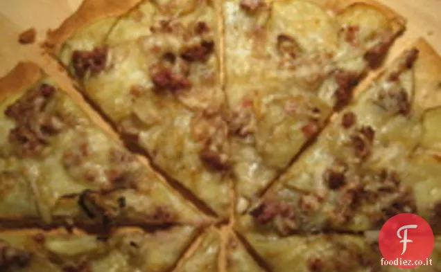 Carne Lite: Patate e salsiccia Pizza