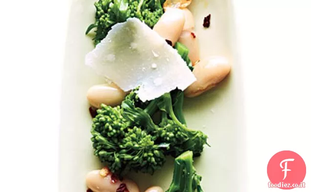 Broccoli Rabe con fagioli bianchi e Parmigiano