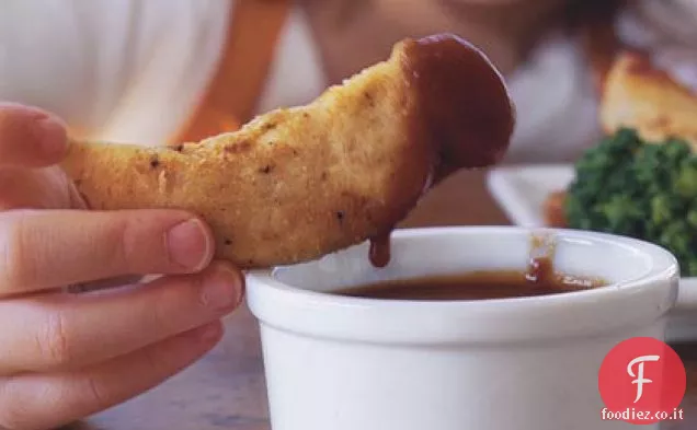 Strisce di pollo parmigiano al forno