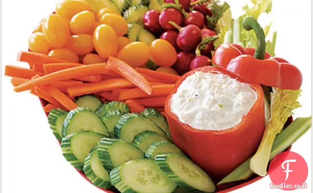 Salsa di granchio salata con Crudité