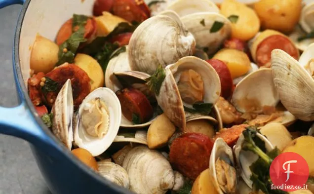 Vongole a collo piccolo con Linguica