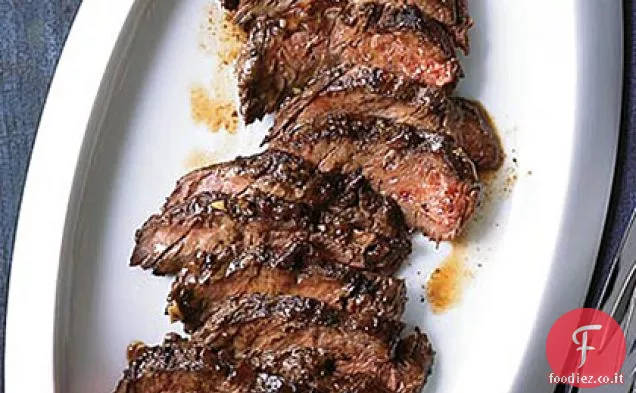 Bistecca appendiabiti con insalata Bulgur calda