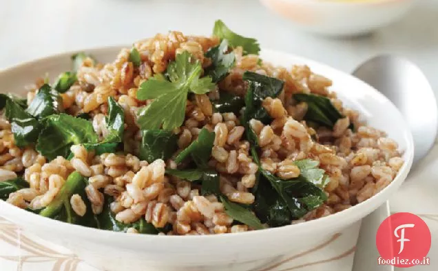 Farro Tostato con Verdure e Tahini