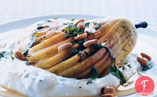 Pere con Ricotta alle Erbe e Miele