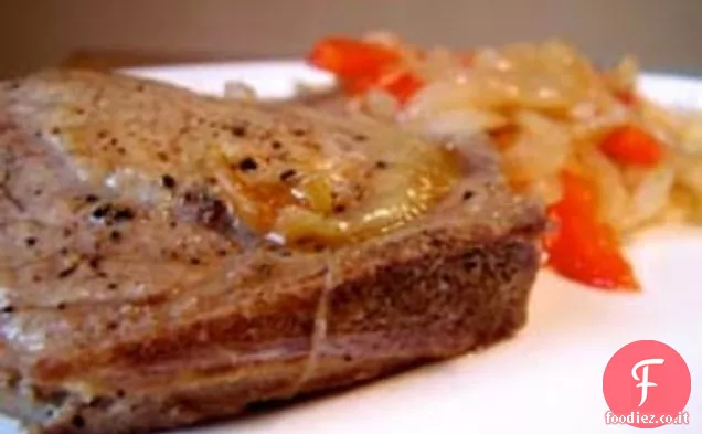 Cena stasera: braciole di maiale brasate in sidro duro