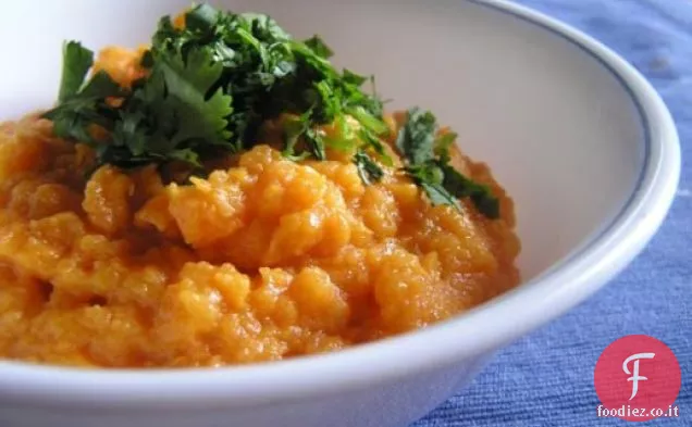 Cena stasera: purè di patate dolci