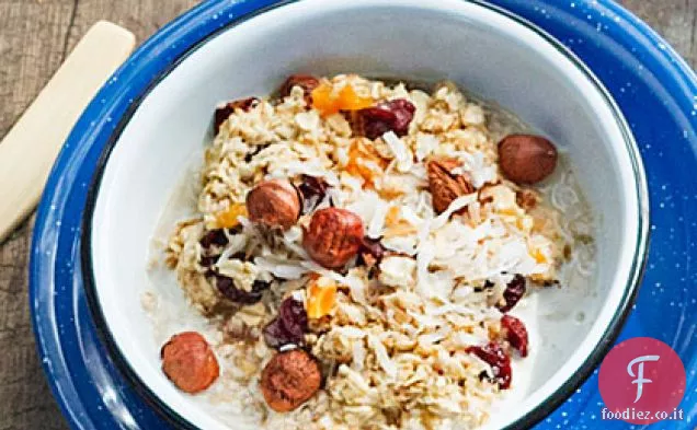 Farina d'avena con le opere