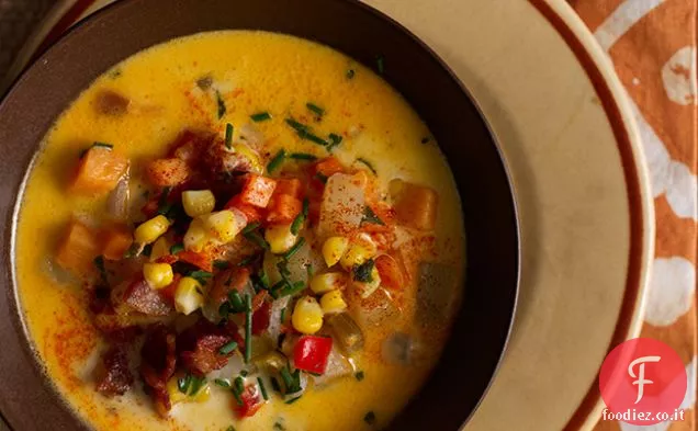 Zuppa di mais formaggio