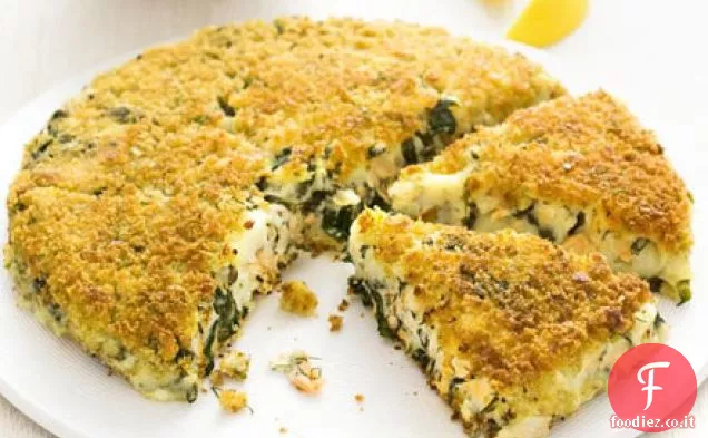 Trota affumicata e cunei di patate