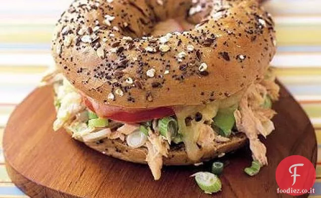 Seeded bagel tonno melt