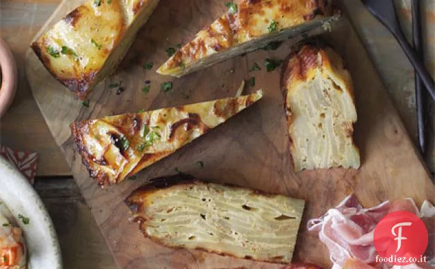 Tortilla di cipolla caramellata