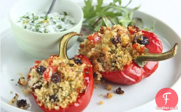 Couscous Gremolata-peperoni ripieni