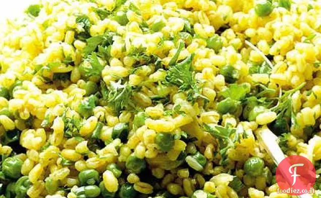 Risotto ai piselli e vermouth