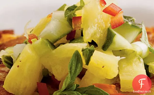 Salsa di ananas e cetriolo