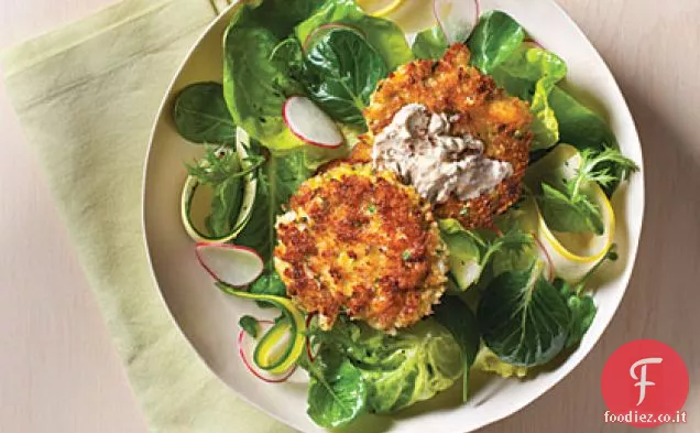 Torte di granchio con Rémoulade piccante