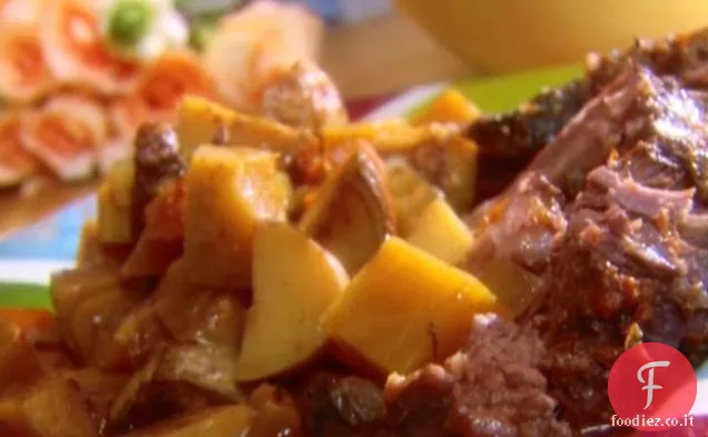Manzo fornello lento con ortaggi a radice