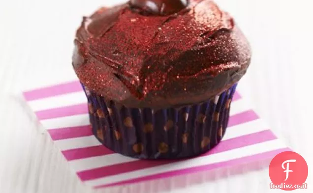 Velluto rosso choc-cherry cupcakes