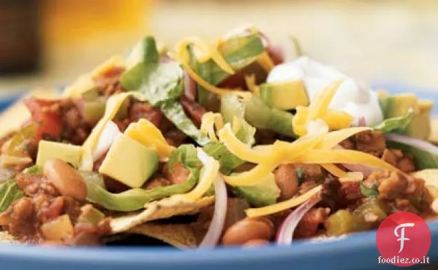 Nachos di Chipotle vegetariano