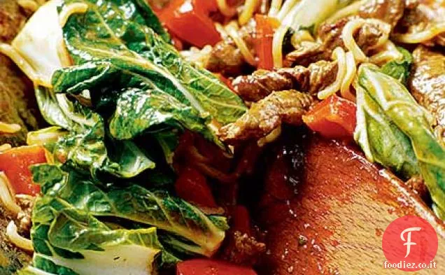 10 minuti di bistecca e cena noodle
