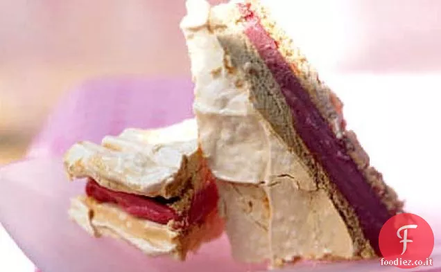 Panini al sorbetto al lampone e Meringa