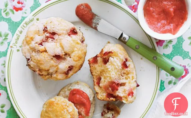 Muffin alla limonata alla fragola
