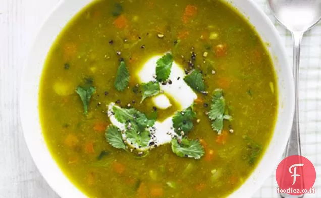 Zuppa di carote e lenticchie al curry